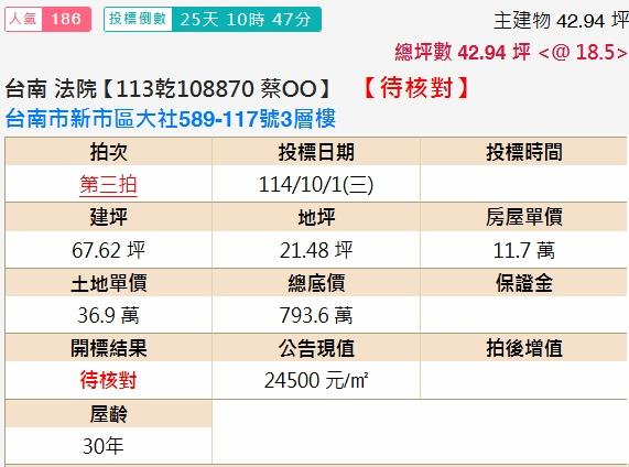 台南透天法拍-1