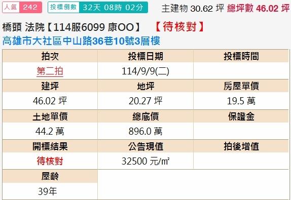 高雄大社透天法拍-1