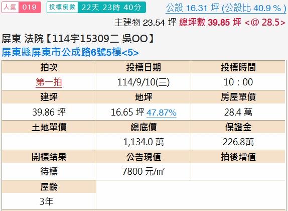 屏東市法拍華廈-1