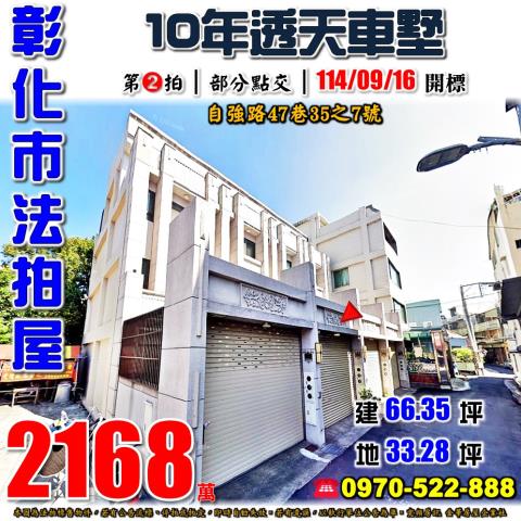 彰化市透天法拍-0