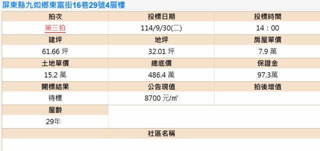 九如拍賣透天-1