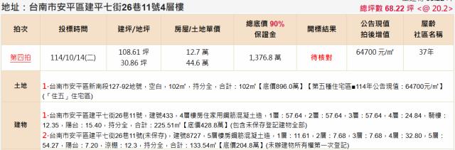 台南安平法拍透天-1