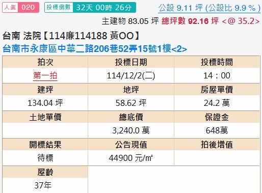 永康法拍公寓-1