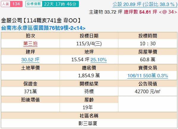 台南永康大樓法拍-1