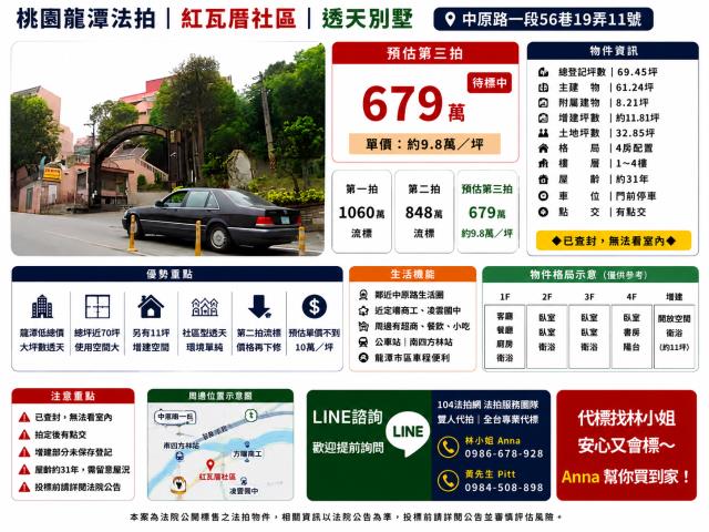 桃園龍潭透天法拍-0