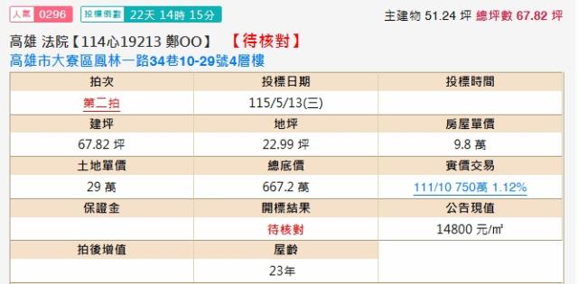 高雄法拍透天-1
