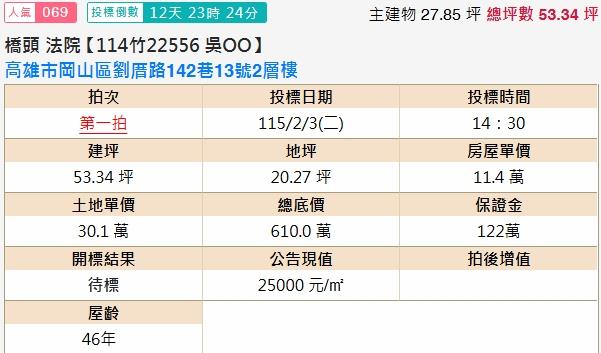 高雄岡山法拍透天-1
