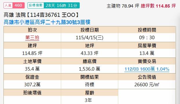 高雄小港透天法拍-1