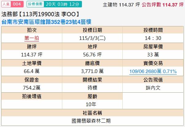 台南安南法拍透天-1