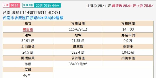 永康透天拍賣-1
