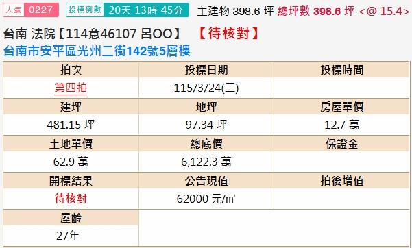 台南安平法拍透天-1