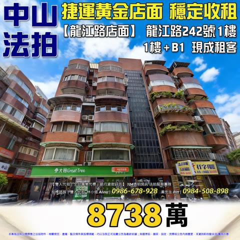 中山區店面拍賣-0