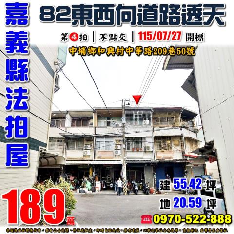 中埔和興村中華路透天