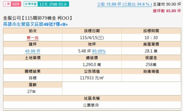 高雄法拍大樓-1