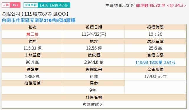 台南佳里法拍透天-1