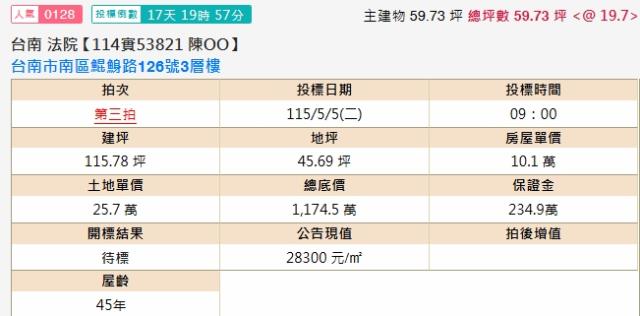 台南公寓法拍-1