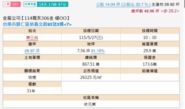 台南大樓法拍-1