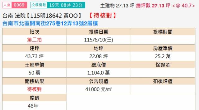 台南透天法拍-1