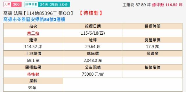 高雄透天法拍-1