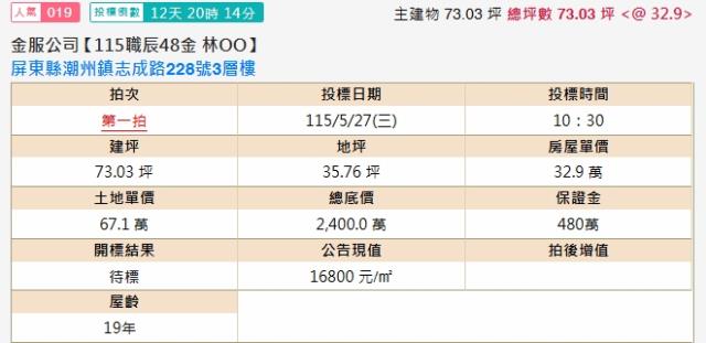 潮州法拍透天-1