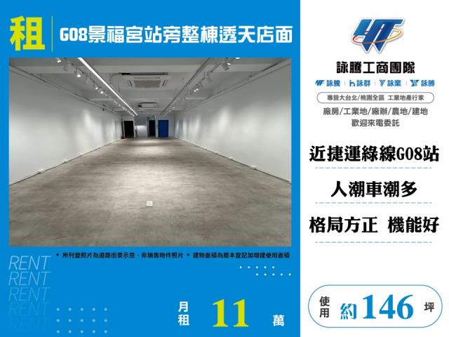 G08景福宮站旁整棟透天店面