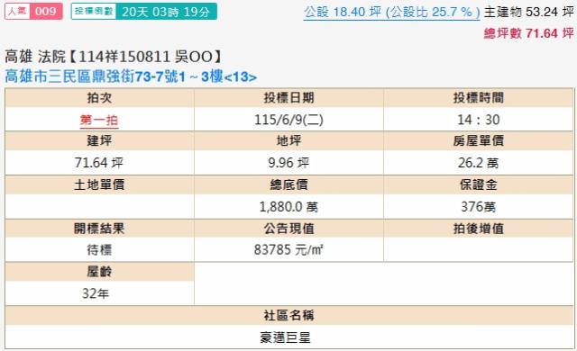 高雄法拍大樓-1