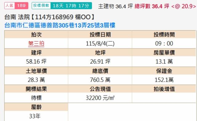 台南仁德法拍透天-1
