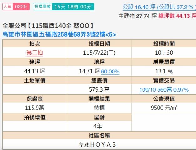林園公寓法拍-1