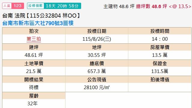 新市透天拍賣-1