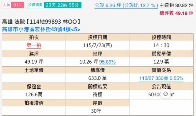 小港公寓法拍-1