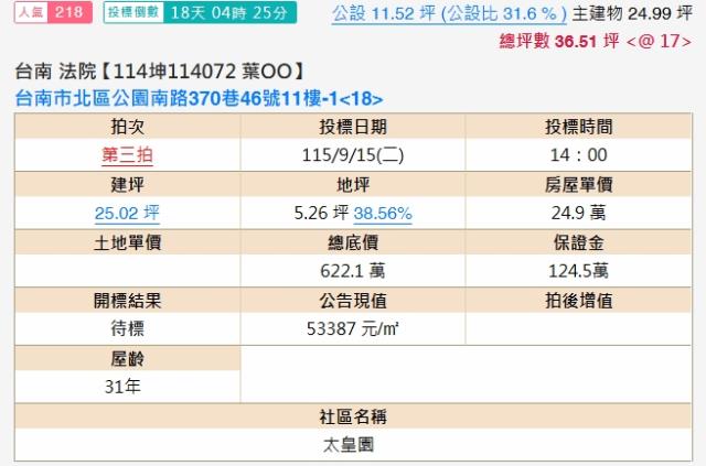 台南北區法拍大樓-1