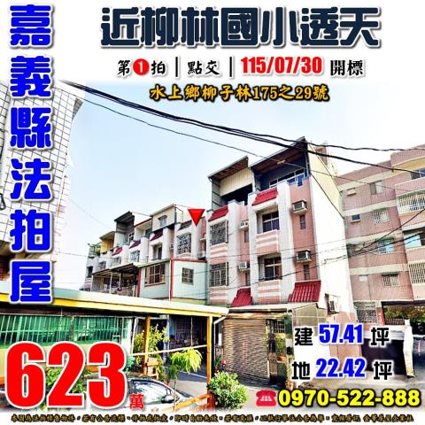 嘉義縣水上鄉柳子林175之29號法拍屋柳林國小柳林派出所透天