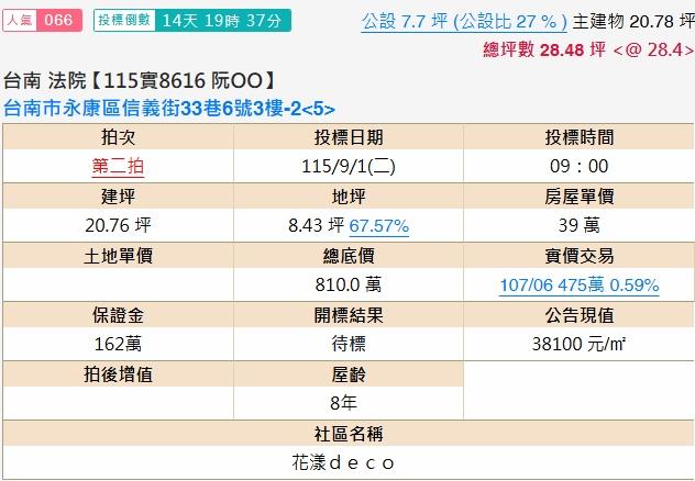 台南永康法拍華廈-1