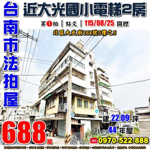 台南北區大武街2房