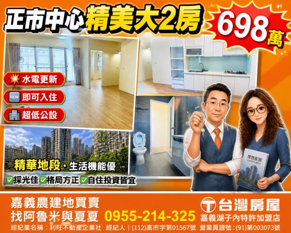 嘉義農建地買賣嘉義呂昆佩阿魯米夏夏湖子內加盟店富鑫團隊