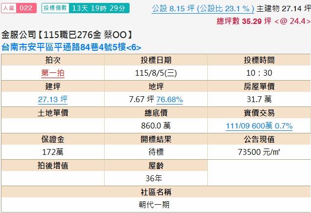 安平華廈法拍-1