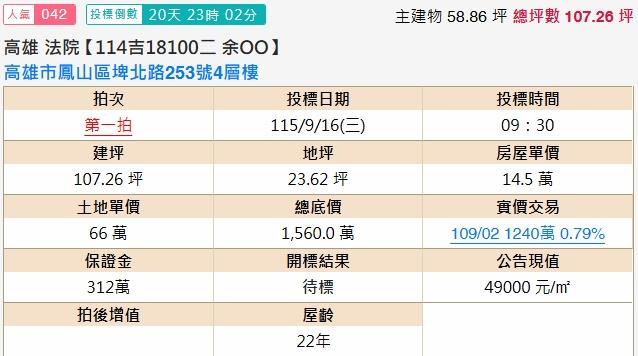 鳳山法拍透天-1