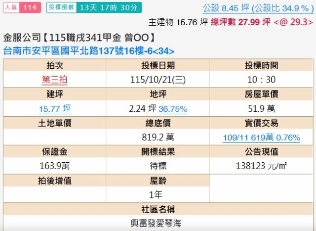 台南法拍大樓-1