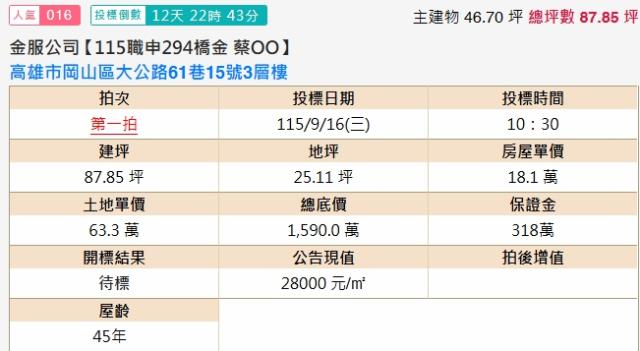 岡山法拍透天-1