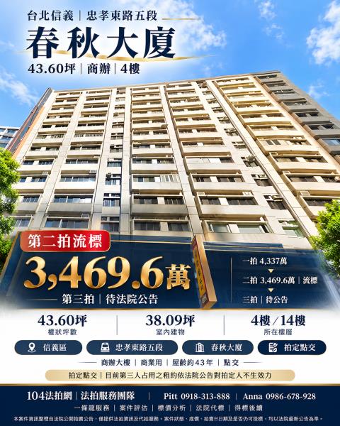 台北信義區商辦法拍-0