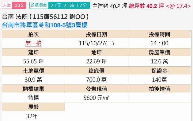 台南透天拍賣-1