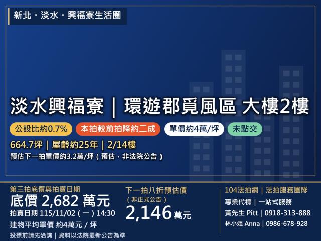 新北市淡水區興福寮88巷232號2樓