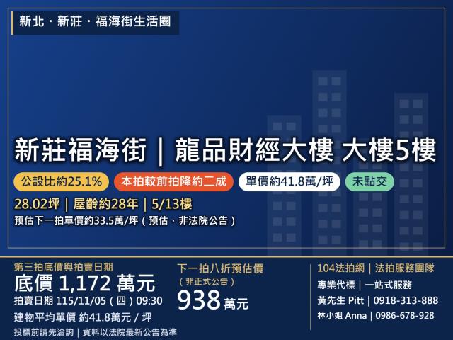 新北市新莊區福海街24巷5號5樓