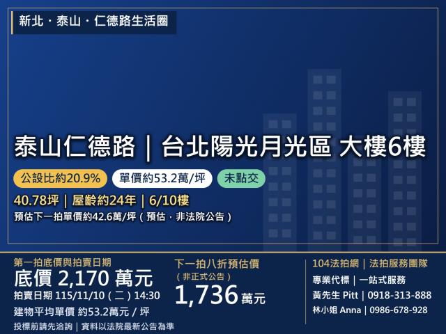 新北市泰山區仁德路55號6樓