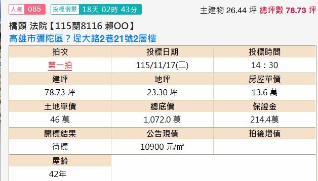 高雄法拍透天-1
