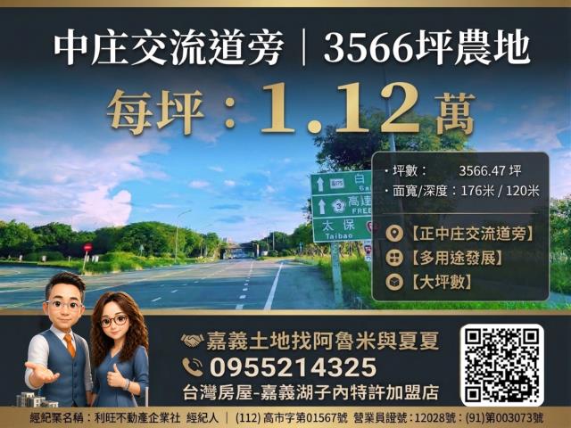嘉義農建地買賣嘉義呂昆佩阿魯米夏夏湖子內加盟店富鑫團隊