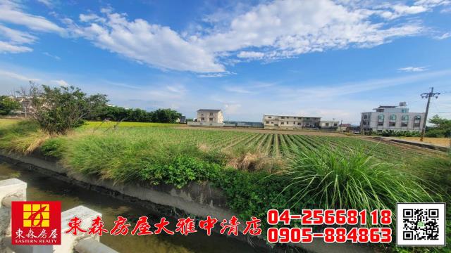 東森房屋大雅中清店后里臨10米路方正美地