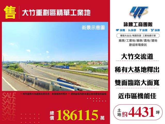 大竹重劃區精華工業地出售