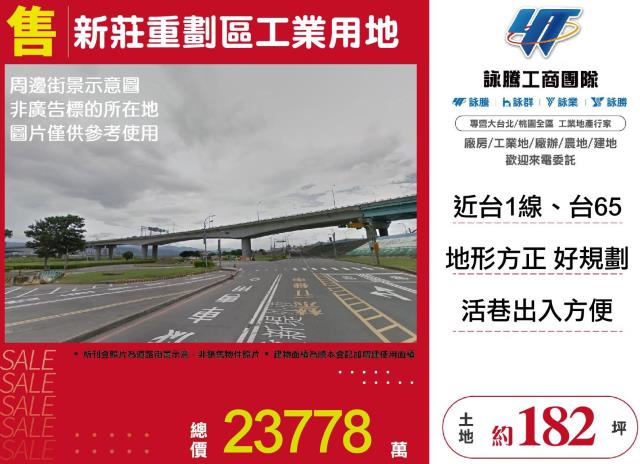 新莊重劃區工業用地出售