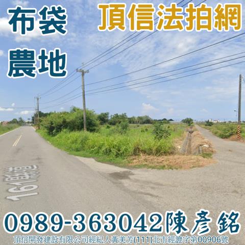 法拍嘉義布袋景山國小旁1分開心農場雙面路角地低總價好